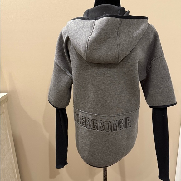 Women’s ABERCROMBIE & FITCH Neoprene activewear zip up hoodie- Size Small - Picture 4 of 11
